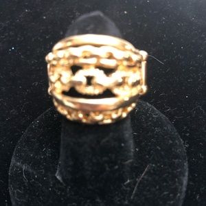 Gold chain link paparazzi ring